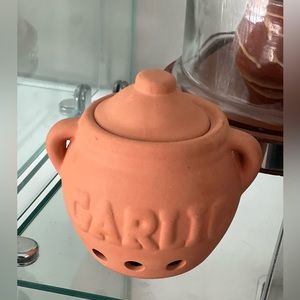 Vintage TERRA COTTA GARLIC Keeper, Storage Container